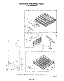 DISH RACK AND PANEL Diagram and Parts List for DU9500XS3  Whirlpool Dishwasher