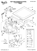 Part Location Diagram of W10854980 Whirlpool NAMEPLATE