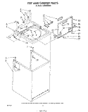 TOP AND CABINET , LITERATURE AND OPTIONAL Diagram and Parts List for LA5500XPW2  Whirlpool Washer