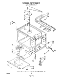 STIRRER DRIVE Diagram and Parts List for MW8900XS3  Whirlpool Microwave