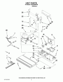 UNIT PARTS Diagram and Parts List for 5GFC20PRYA0  Whirlpool Refrigerator