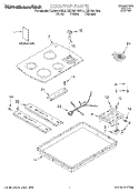 SECTION Diagram and Parts List for KECC501GBL1  KitchenAid Cooktop