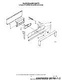 BACKGUARD Diagram and Parts List for SF314PSRW2  Whirlpool Range