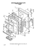 REFRIGERATOR DOOR Diagram and Parts List for ET25DKXXW00  Whirlpool Refrigerator