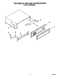 TOP GRILLE AND UNIT COVER Diagram and Parts List for KSSS48MBX00  KitchenAid Refrigerator