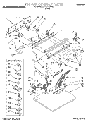 TOP AND CONSOLE, LIT/OPTIONAL Diagram and Parts List for KGYW777BWH2  KitchenAid Dryer
