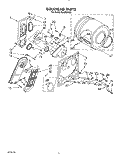 SECTION Diagram and Parts List for EL6050VW0  Roper Dryer