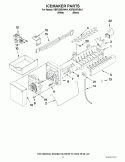 ICEMAKER PARTS Diagram and Parts List for KBFS20EVBL4  KitchenAid Refrigerator