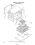 INTERNAL OVEN Diagram and Parts List for RS333PXTT0  Whirlpool Range