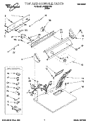 Part Location Diagram of 3403650 Whirlpool Panel, Control