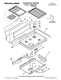 COOKTOP PARTS Diagram and Parts List for YKDRS807SS04  KitchenAid Range