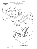 SECTION Diagram and Parts List for REX6646AW0  Roper Dryer