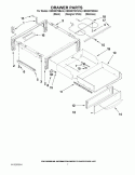 DRAWER PARTS Diagram and Parts List for KESS907SBL04  KitchenAid Range