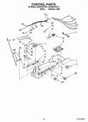 CONTROL PARTS Diagram and Parts List for ED2NHGXVL01  Whirlpool Refrigerator