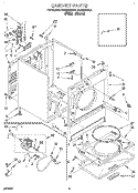 SECTION Diagram and Parts List for REX6646AL1  Roper Dryer