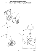 FILL AND OVERFILL PARTS Diagram and Parts List for KUDS01IJBL0  KitchenAid Dishwasher