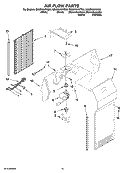 AIR FLOW PARTS, OPTIONAL PARTS (NOT INCLUDED) Diagram and Parts List for GS5DHAXVA00  Whirlpool Refrigerator