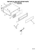 TOP GRILLE AND UNIT COVER PARTS Diagram and Parts List for KBRP36FMS02  KitchenAid Refrigerator