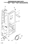 REFRIGERATOR LINER PARTS Diagram and Parts List for GS6SHEXNT03  Whirlpool Refrigerator