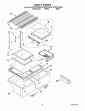 SHELF PARTS Diagram and Parts List for K2TREFFWBL00  KitchenAid Refrigerator