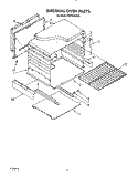 Part Location Diagram of 4320784 Whirlpool Bottom, Oven