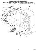 REFRIGERATOR LINER PARTS Diagram and Parts List for KBLA22KMSS00  KitchenAid Refrigerator