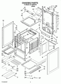 CHASSIS PARTS Diagram and Parts List for CE11000VAV0  Crosley Range