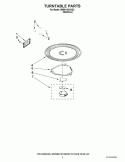 TURNTABLE PARTS Diagram and Parts List for WMH1163XVS3  Whirlpool Microwave