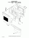 DOOR PARTS Diagram and Parts List for KGRS206XSS2  KitchenAid Range