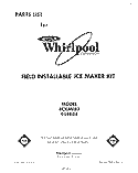 SECTION Diagram and Parts List for ECKMF83  Whirlpool Ice Maker