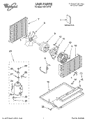 SECTION Diagram and Parts List for ACU124PK2  Whirlpool Air Conditioner