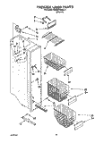 FREEZER LINER, LIT/OPTIONAL Diagram and Parts List for KSRB22QABL11  KitchenAid Refrigerator