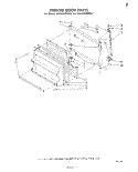 FREEZER DOOR Diagram and Parts List for ET16JK1MWR3  Whirlpool Refrigerator