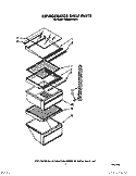 REFRIGERATOR SHELF Diagram and Parts List for TS22AWXXN00  Whirlpool Refrigerator