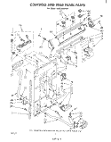 CONTROL AND REAR PANEL Diagram and Parts List for LA5530XPW1  Whirlpool Washer