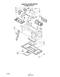 VENTILATION Diagram and Parts List for MH6700XV1  Whirlpool Microwave