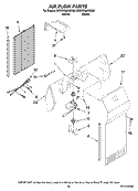 AIR FLOW PARTS, OPTIONAL PARTS (NOT INCLUDED) Diagram and Parts List for MSD2258KGW00  Whirlpool Refrigerator