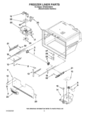 FREEZER LINER PARTS Diagram and Parts List for KFIS25XVMS10  KitchenAid Refrigerator