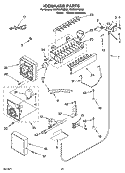 ICEMAKER PARTS Diagram and Parts List for KSSS36FMX02  KitchenAid Refrigerator