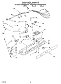 CONTROL PARTS, PARTS NOT ILLUSTRATED Diagram and Parts List for KSRG22FKBL05  KitchenAid Refrigerator