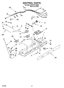 CONTROL PARTS, PARTS NOT ILLUSTRATED Diagram and Parts List for KSRG22FKSS05  KitchenAid Refrigerator