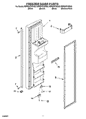 FREEZER DOOR PARTS Diagram and Parts List for KSRS27CNSS00  KitchenAid Refrigerator