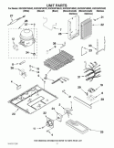 UNIT PARTS Diagram and Parts List for KSCS25FVBT02  KitchenAid Refrigerator