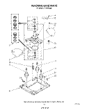 MACHINE BASE Diagram and Parts List for LT5100XSW0  Whirlpool Washer Dryer Combo