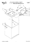 TOP AND CONSOLE Diagram and Parts List for LXR7144EQ1  Whirlpool Washer