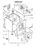 SECTION Diagram and Parts List for LE5530XMW1  Whirlpool Dryer