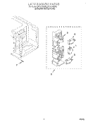 LATCH BOARD Diagram and Parts List for MT1071SGQ0  Whirlpool Microwave