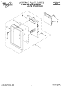 CONTROL PANEL Diagram and Parts List for MH6110XBQ3  Whirlpool Microwave