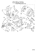 SECTION Diagram and Parts List for LEV7848DZ1  Whirlpool Dryer