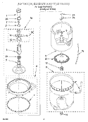AGITATOR, BASKET AND TUB Diagram and Parts List for TAWS700EQ1  Estate Washer